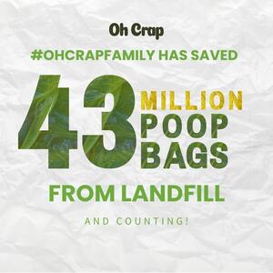 Did you know that Scruffys has had a part to play in this incredible total…?! 
To date, Scruffy’s has saved 116,000 poop bags from landfill… that’s a lot of 💩 
That’s 116,000 tears of the bags, 116,000 bend downs to pick up, 116,000 bags in the bin and most importantly, 116,000 less plastic bags in our environment. 
Using these bags in our daycare and also for retail sales enables us to help make a positive difference to our environment as we are always looking for ways to make our paw print a little lighter 🐾 
We are very proud to support such a wonderful company as @ohcrappets and we will continue to do our bit for the environment-one poop at a time. 

- [ ] #scruffysdogs #scruffysdogsofinstagram #scruffyssquad #scruffysdoggydaycare #scruffys #scruffyspups #dogsofthenorthernbeaches #northernbeachesdogs #northernbeacheslocal #ilovemydog #weloveourjob #dogoftheday #doglovers #brookvale #dogsofsydney #dogsofinstagram #howmuchfuncanoneplacebe #wherefriendshipsaremade #wheremannersaretaught #daycare #doglover #dogphotography