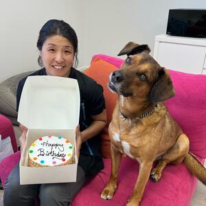 Wishing our awesome Kiyoko the very best Birthday she could wish for. Kiyoko has been with us for over 15 years, giving her all to her furry pals and creating the most amazing grooms and styles that make every dog who is lucky enough to have a groom by her, leave feeling a million dollars! 
Happy birthday Kiyoko! We love you so much! 🎂 

- [ ] #scruffysdogs #scruffysdogsofinstagram #scruffyssquad #scruffysdoggydaycare #scruffys #scruffyspups #dogsofthenorthernbeaches #northernbeachesdogs #northernbeacheslocal #ilovemydog #weloveourjob #dogoftheday #doglovers #brookvale #dogsofsydney #dogsofinstagram #howmuchfuncanoneplacebe #wherefriendshipsaremade #wheremannersaretaught #daycare #doglover #dogphotography